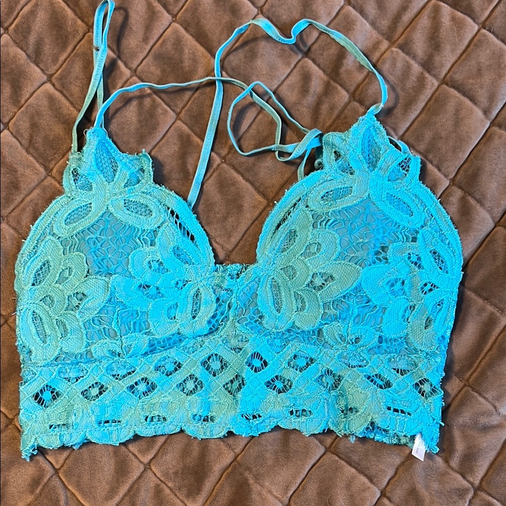 Turquoise Lace Bralette